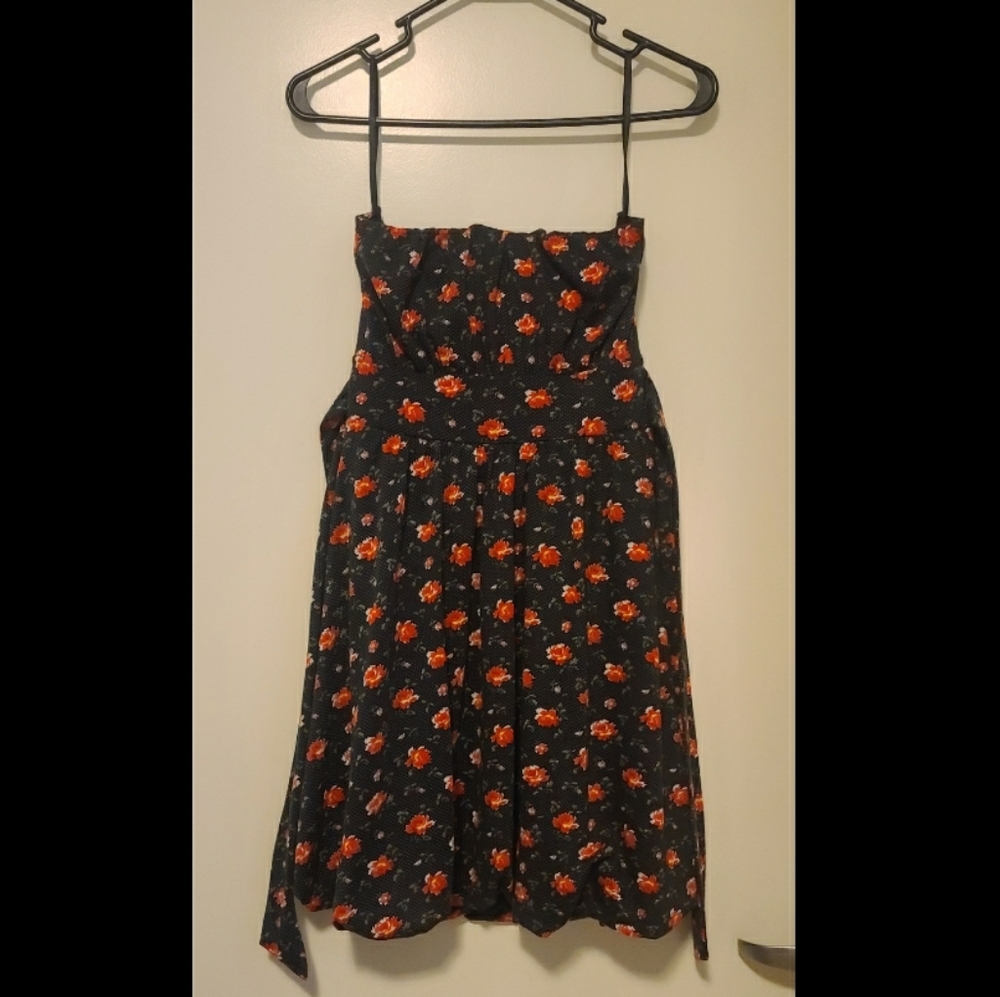 Floral Strapless Dress